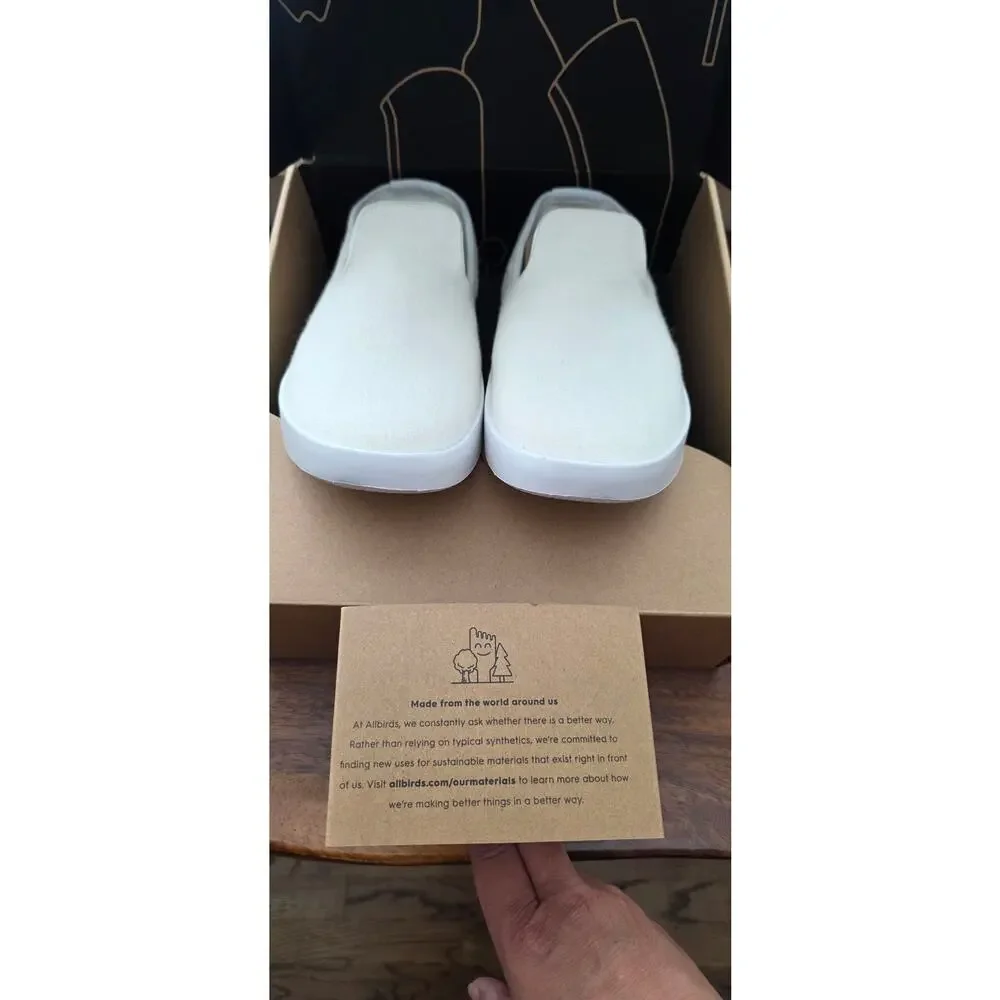Men's Allbirds Wool Loungers Natural White Size 8 NIB
